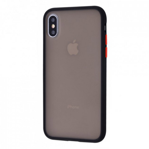 Чохол Shadow Matte на iPhone X/Xs Black/Red